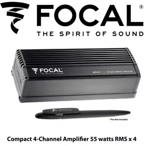 Focal Impulse 4.320 - Amplificador compacto de 4 canales 55 vatios RMS x 4 nuevo en caja - Imagen 1 de 2