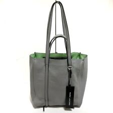Auth MARC JACOBS The Tag Tote M0014489 Gray Leather - Tote Bag