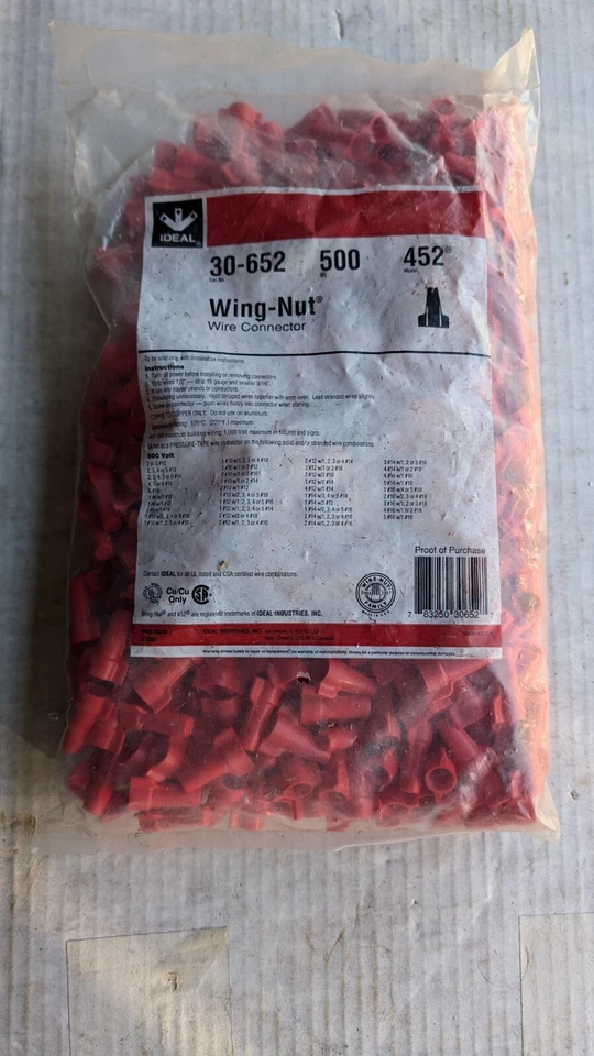 Ideal 30-262 Weatherproof Connector Blue red pk 100 5vyk7