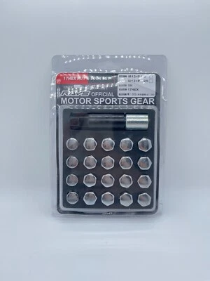Rays lug Set of 20 Lock and lock 17HEX M12X1.25 Rays chrome color set with lock - Image 1 of 4