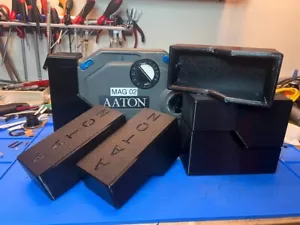 Aaton Penelope Magazine Throat Boot w/Aaton Logo Black - Picture 1 of 2