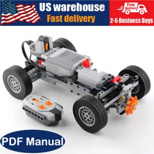 MOC Technical 4WD Four-Wheel Drive Cars Electric Remote Vehicle Model Block Toys - Picture 1 of 5