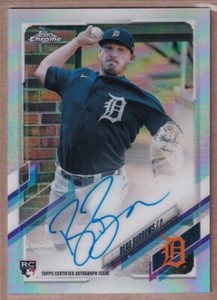 2021 Topps Chrome Rookie Autographs Refractors #RABB Beau Burrows RC  AUTO /499