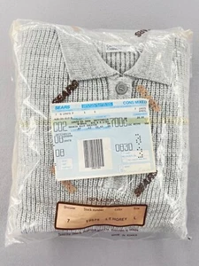 Women’s Sears Discontinued Sweater Contemporary Casuals Knit Size Large LT Gray - Picture 1 of 10
