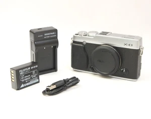Fujifilm Fuji X Series X-E1 16.3MP Digital SLR Camera Body - Silver - Picture 1 of 11