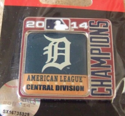 2014 Detroit Tigers AL Central Division Champions pin postseason American League - Image 1 of 4