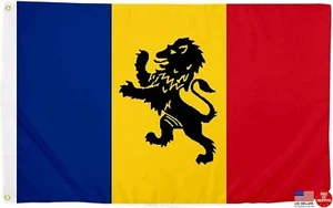 Delta Kappa Epsilon Capítulo Bandera 3 x 5 pies 3 x 5 Hombre Cueva Poliéster Bandera DKE - Imagen 1 de 5