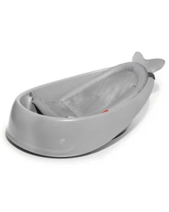 Skip Hop Infant Bath Tub 3-Stage Grow with Baby Smart Sling MOBY Bathtub Grey Ag - Picture 1 of 12