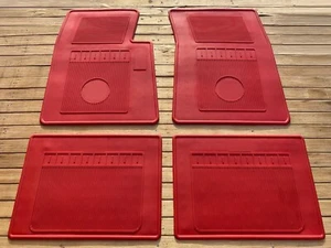 for Oldsmobile cutlas calais floor mats rubber red set of4 - Picture 1 of 1