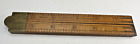 Antique STEPHENS & Co. #42 Boxwood Folding Ruler USA 24" Four Fold Wooden