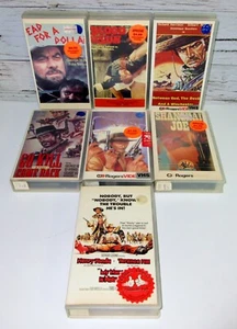 Lot of Seven Old Time Western,War & Kung Fu VHS Tapes / Decent / Untested - Bild 1 von 7