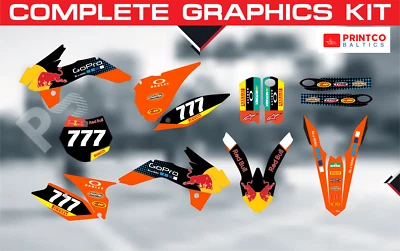 KTM SX EXC 65 85 125 250 300 450 2013-2025 Kit Gráfico Completo 21 Mil Foto 1 de 4