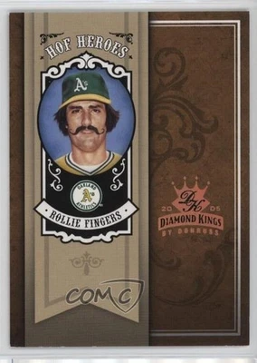2005 Donruss Diamond Kings HOF Heroes Bronze /50 Rollie Fingers #HH-66 HOF - Image 1 of 2