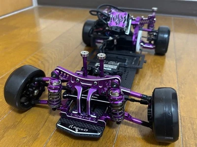 YOKOMO YD-2S Purple Full Option 1/10 RC Drift Car Chassis No Electronics - Image 1 of 4