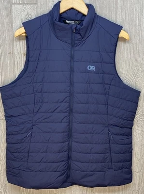 Outdoor Research Women’s Blue Vest Full Zip Puffer Shadow Nylon Blend Size XL - Image 1 of 4