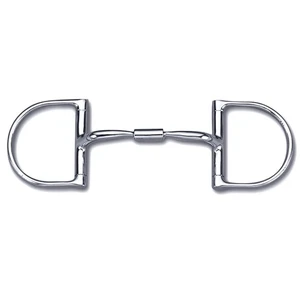 83TO 5 1/2 In Myler Dee Hooks Horse Snaffle Bit Wide Barrel Stainless Steel - Picture 1 of 1