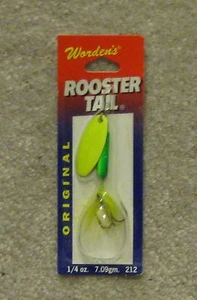 Señuelo cola gallo been nuevo 1/4 oz 212 verde lima amarillo chartreuse - Imagen 1 de 2