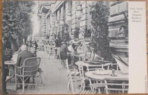 Budapest, Hungría 1902 Postal, Grand Hotel Café Terrace, Restaurante - Imagen 1 de 1