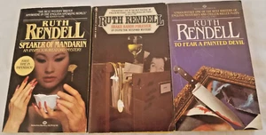 Ruth Rendell Lot Of 3 MM Pb Mysteries Inspector Wexford Speaker Of Mandarin - Picture 1 of 3
