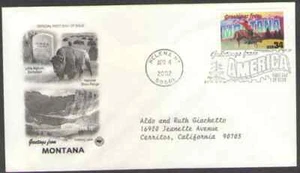 US. 3586. 34c. Montana, Greetings From America. Artcraft FDC. 2002 - Picture 1 of 1
