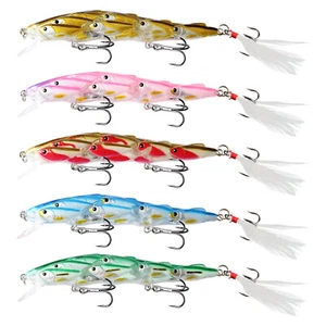 5pcs Minnow Fishing Lure Set - ABS Artificial Bait Kit 11.5cm 15.7g - Picture 1 of 8