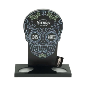Sierra Tequila Glorifier LED Leuchtreklame Skull Totenkopf für 2 Flaschen aus K - Bild 1 von 2