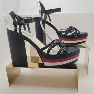Tommy Hillfiger Genuine Leather Gigi Hadid Platform Sandals Sz 9 GIGI Sandal - Picture 1 of 12