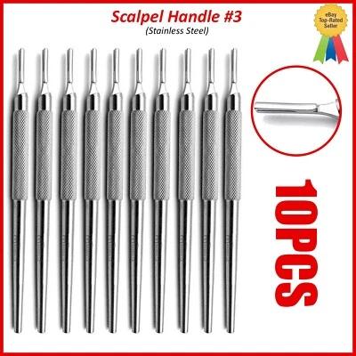 Soporte de hoja de mango de bisturí quirúrgico BP #3 patrón redondo acero inoxidable alemán Foto 1 de 3