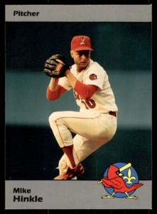 1990 Louisville Red Birds Mike Hinkle Louisville Redbirds #21