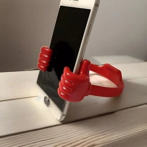 Daumen hoch verstellbar Handy Tablet Ständer für Handy Größe 4x3,5x2 rot - Bild 1 von 10