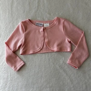 Blueberi Boulevard Kids Girls Cardigan Sweater Size 4T Pink Knit Long Sleeve - Picture 1 of 6