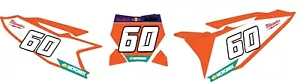 250/350/450Sxf - KIT CALCOMANÍAS GRÁFICAS PLACA NUMERADORA REDBULL KTM 21mil Grueso - Imagen 1 de 6