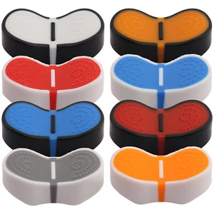 Tapas de fader lineal delgadas con orificio de eje de 4 mm x 1,2 mm con caras de colores - Imagen 1 de 9