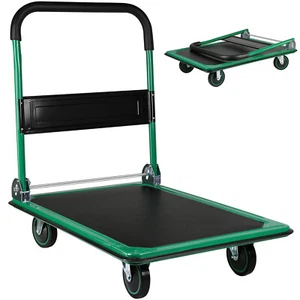 Platform Truck Hand Truck Foldable Cart for Moving 660lbs Capacity Swivel Wheels - Picture 1 of 13