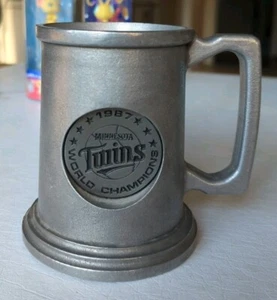 1987 Minnesota Twins World Series Champioms Vintage 14 oz Pewter Tankard Mug - Picture 1 of 4