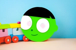 Frank PBS Kids Dash Logo 3D Printed Dot 20th Century Fox Toy Gift Disney 3D - Picture 1 of 4