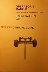 New Holland 234 Farm Gear Wagon Operator & Parts (2 Manual s) Agricultural Crop - Picture 1 of 4