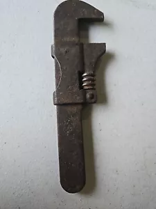 Vintage Small Monkey Wrench By Springfield? Drop Forging Co, 5" Flat - Picture 1 of 2