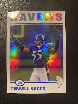 2004 Topps Chrome Refractor NFL 29 Terrell Suggs Ravens - Image 1 of 4