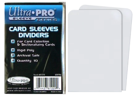10 Ultra Pro Trading Card Sleeves Dividers #81229 - Great 4 Sorting Collections