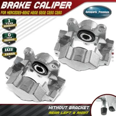 Par de pinzas de freno de disco laterales traseras para Mercedes-Benz W202 C230 W210 R170 Chrysler Foto 1 de 4