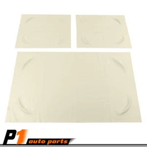 Fit For 1982 PRE-2000 DS Golf Cart 3PCS Club Car White Front Seat Covers Leather - Picture 1 of 9