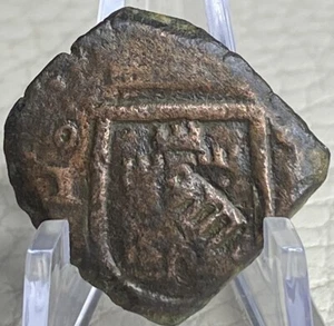 1602-1621 Coin Spanish 8 Maravedis King Philip Spain Genuine Authentic - Picture 1 of 9