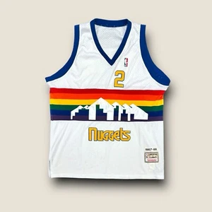 Denver Nuggets (1987-88) Alex English #2 NBA Mitchell & Ness Jersey - Picture 1 of 6