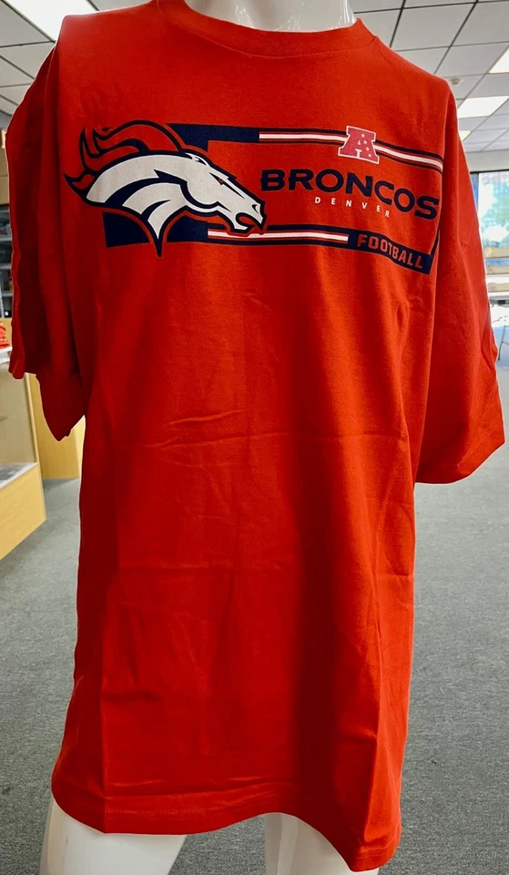 Camiseta Denver Broncos algodón NARANJA para hombre talla: extra grande ¡ENVÍO GRATUITO!! Foto 1 de 1