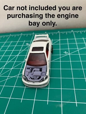 发动机托架 适用于 Hotwheels 本田 Civic Si 1/64 比例模型 定制树脂 — 第 1/3 张图片