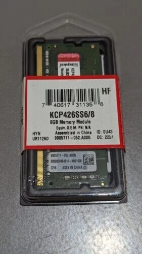 Kingston KCP426SS6/8 8GB DDR4 2666MHz Non ECC Memory RAM SODIMM - Image 1 of 1