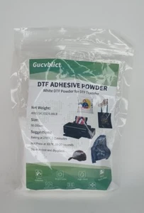 DTF Powder White Digital Transfer Hot Melt Adhesive 400g / 14.1oz, New , Sealed - Picture 1 of 3