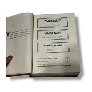 Detective Book Club Three Stories 1944 Vintage Hardcover - Imagen 1 de 5