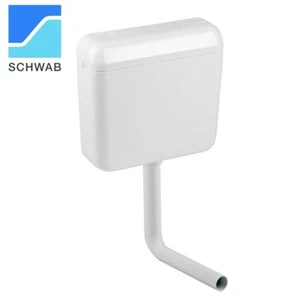 CASSETTA SCARICO WC A ZAINO ESTERNA MONO TASTO SCHWAB IRIS MONO - Foto 1 di 1